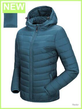33,000ft Women's Hooded Packable Puffer Jacket Lightweight Winter Coat